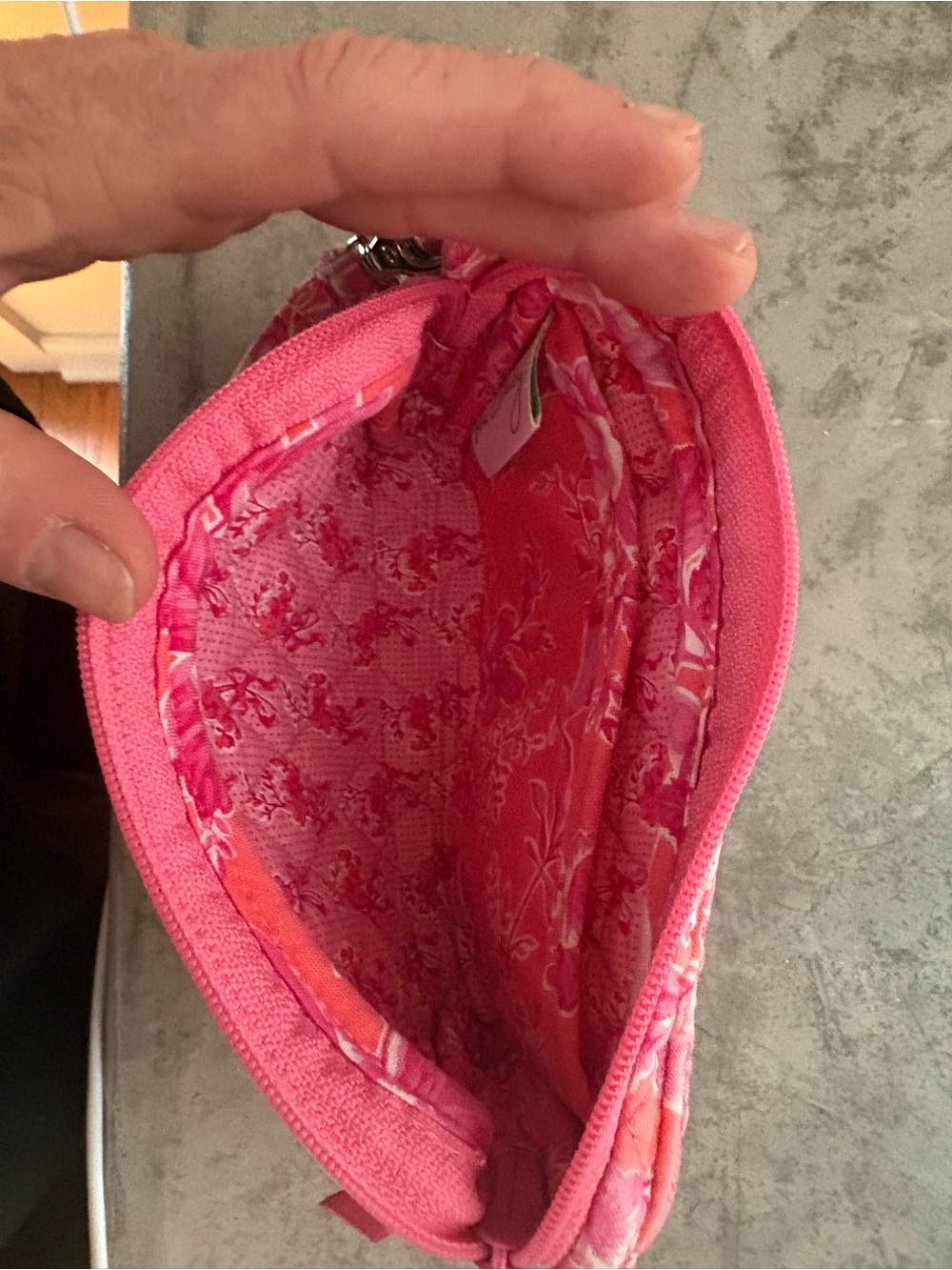 Vera Bradley Zip Top Wristlet is in the retired "Hope Toile" pattern - Picture 7 of 7